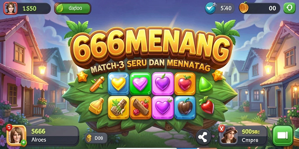 Tampak gameplay menakjubkan dalam 666MENANG dengan elemen yang beragam.