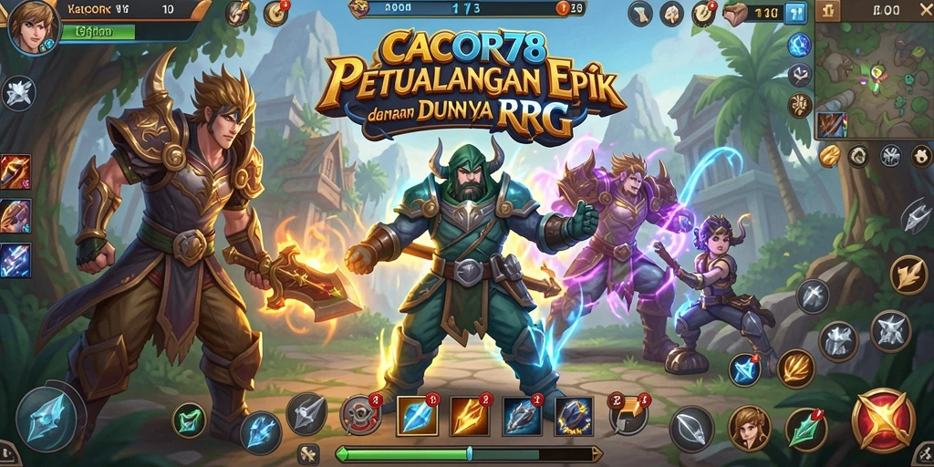 Tampilan gameplay yang mendebarkan dan penuh aksi di CACOR78.
