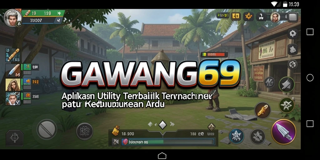 Screenshot GAWANG69 menampilkan antarmuka aplikasi Utility yang sederhana dan fungsional.