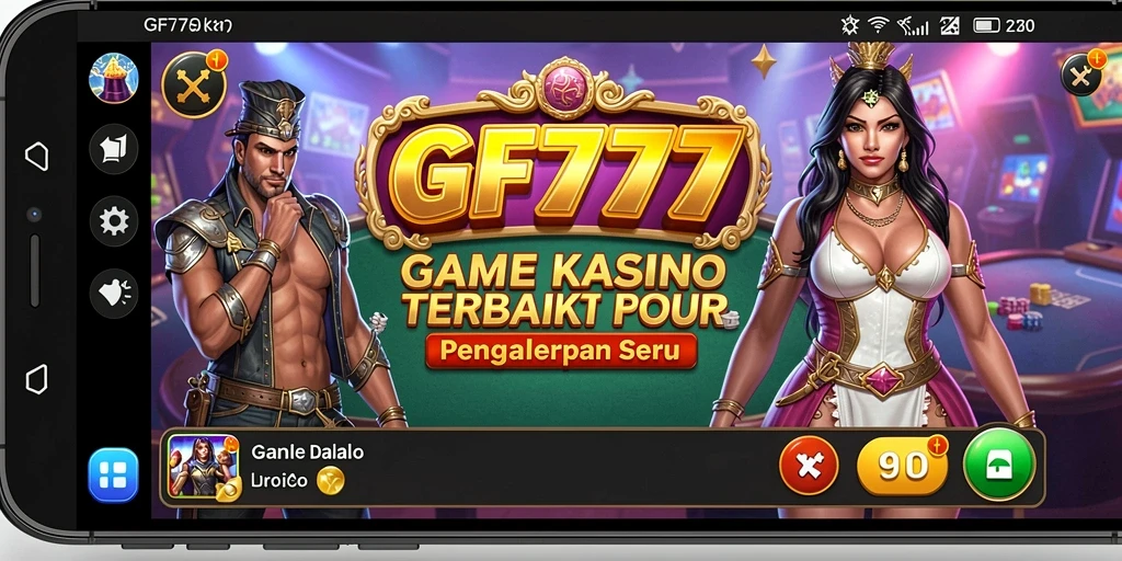 Tampilan menarik dari gameplay kasino GF777 yang mendebarkan.