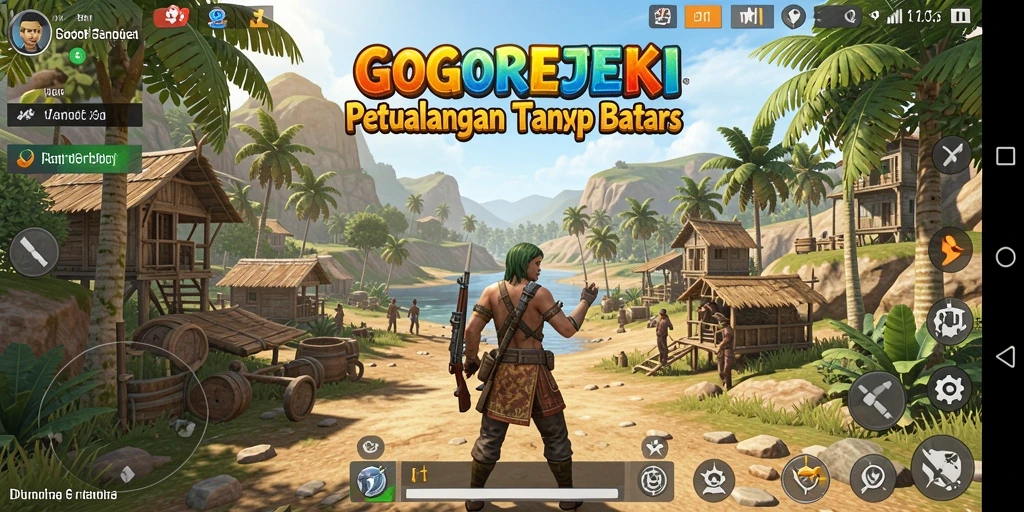 Gameplay GOGOREJEKI menampilkan eksplorasi dunia yang luas dan mendalam.