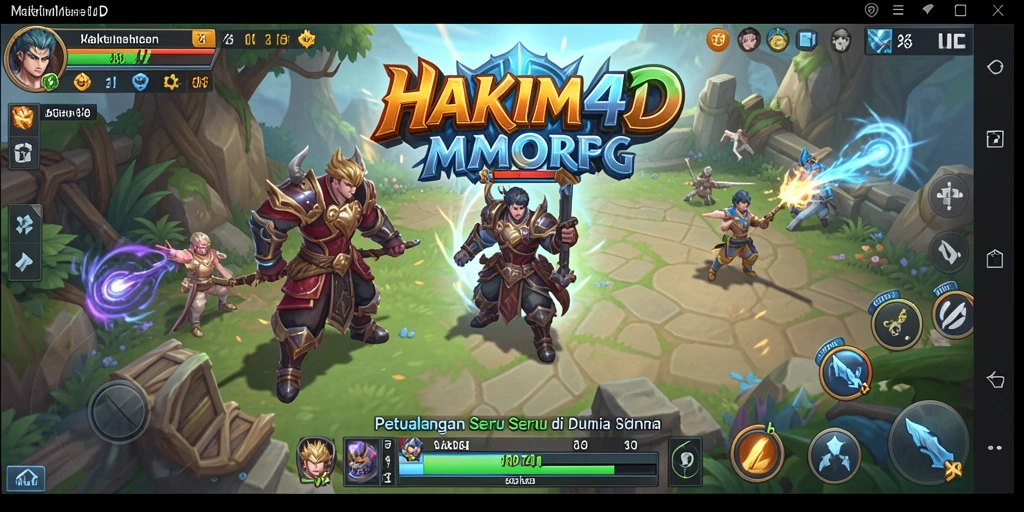 Gameplay seru HAKIM4D dengan petualangan dan pertempuran menarik.