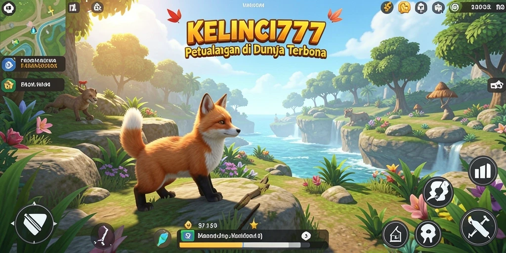 Screenshot menampilkan gameplay Open World KELINCI777 yang menakjubkan.