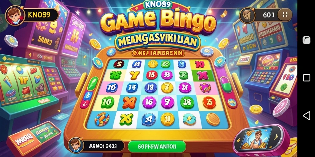 Screenshot gameplay KNO89 menampilkan suasana Bingo yang mendebarkan.