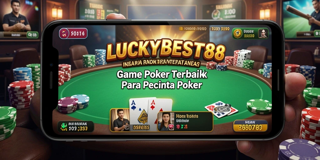 Tampilan gameplay Poker di LUCKYBEST88 yang imersif dan menarik.