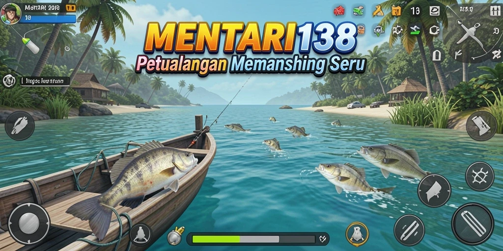 Screenshot MENTARI138 menampilkan gameplay memancing yang menarik.