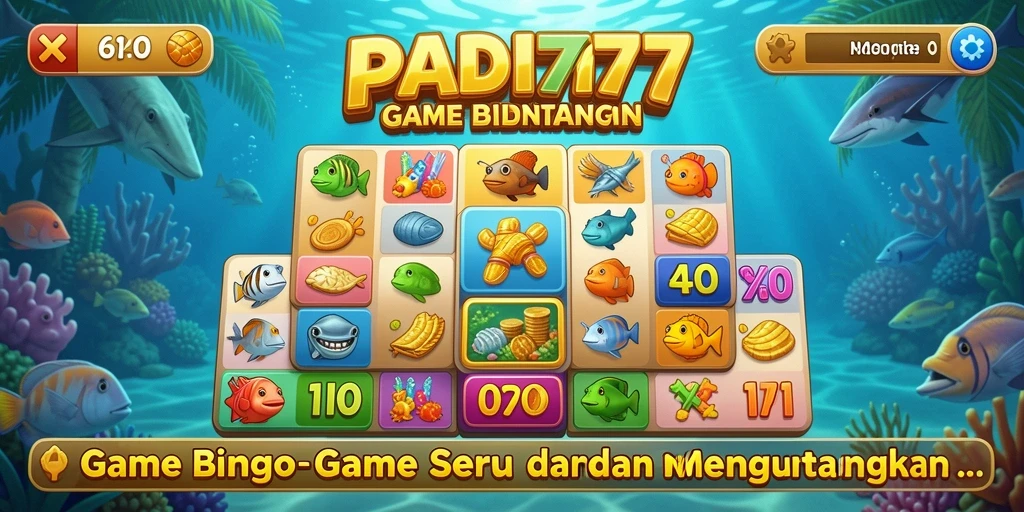 Tampilan utama PADI777 menunjukkan permainan bingo yang seru dan menarik.