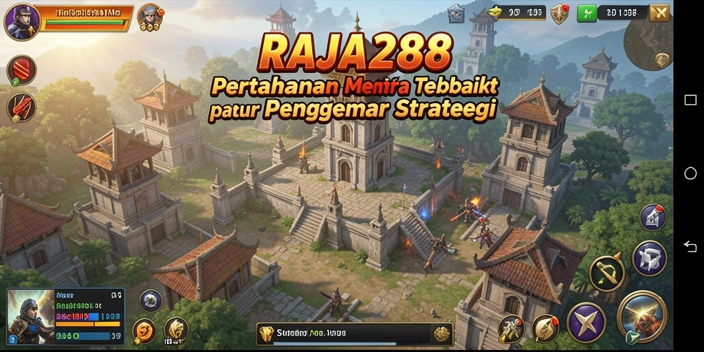 Gameplay strategis yang mendebarkan dalam RAJA288 Tower Defense.