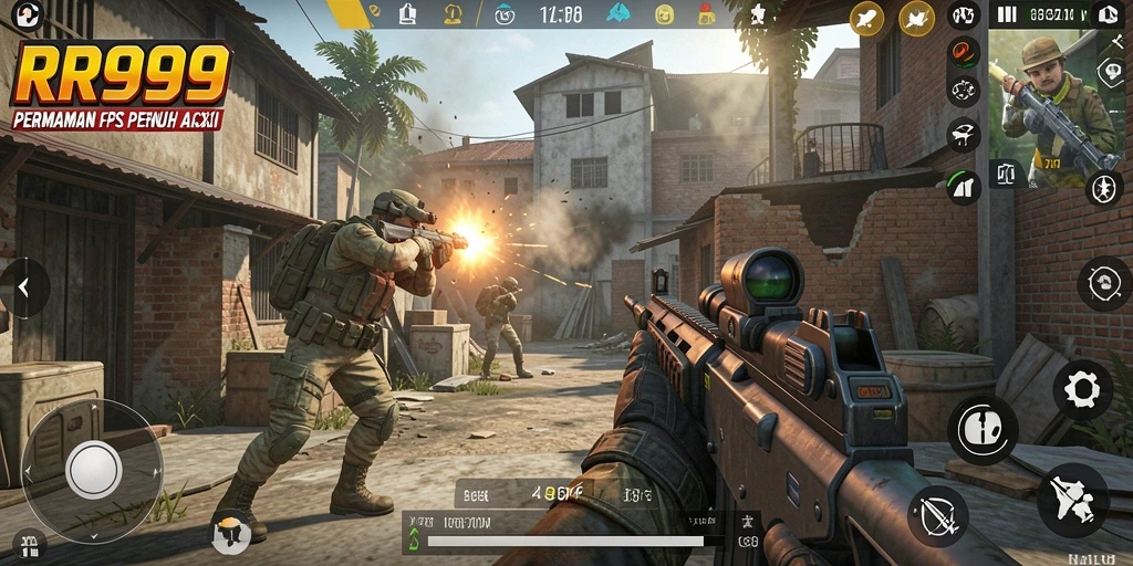 Tampilan menarik dari gameplay seru RR999 yang penuh aksi.